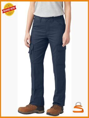 High Rise Straight Leg Cargo Pants with Knee Pad Pockets